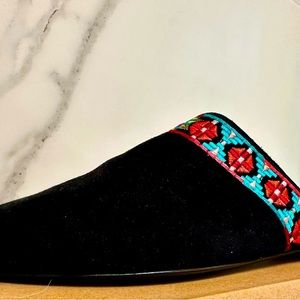 Johnny Was embroidered mule
